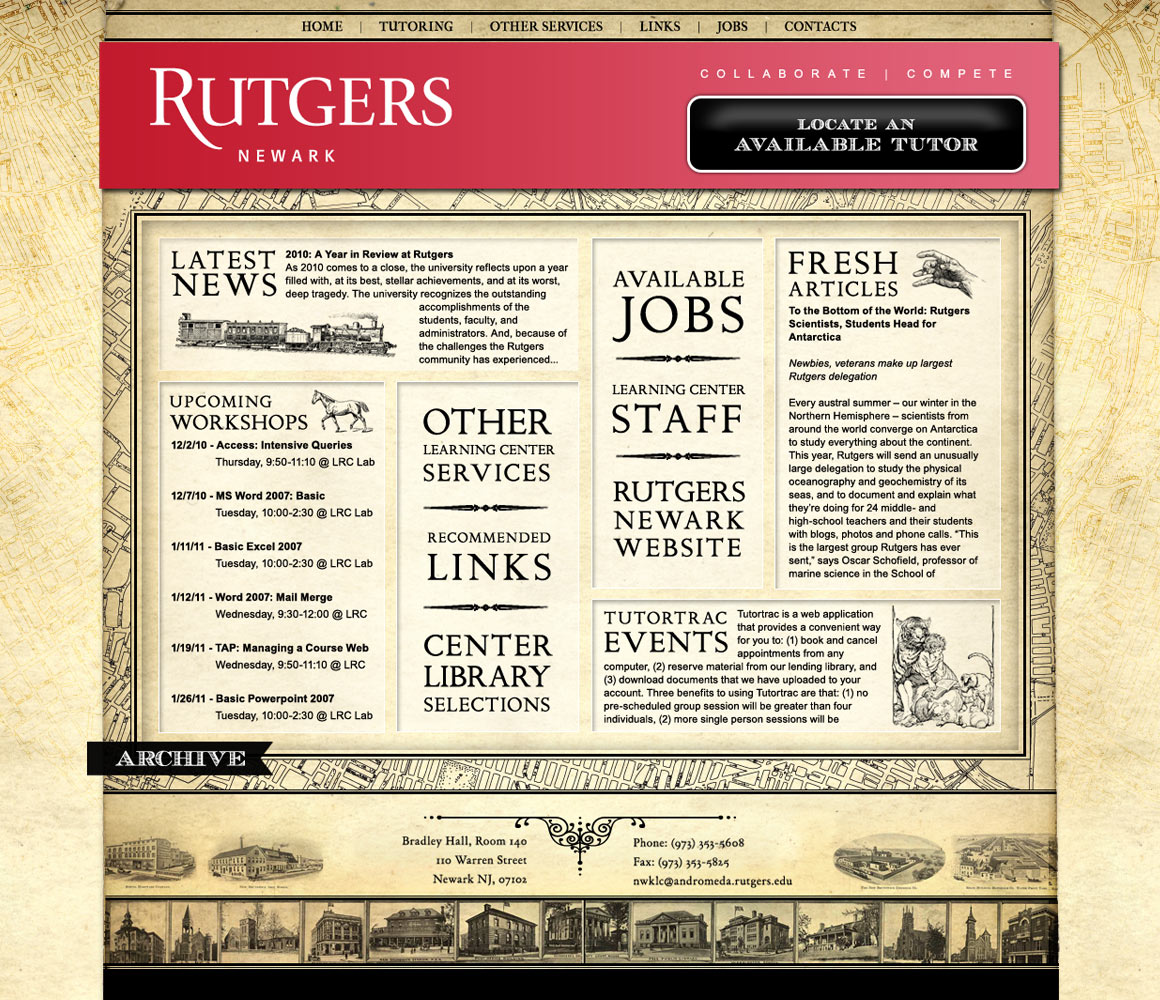 Rutgers University - Website Design - Designing World